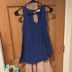 Blue Sleeveless Top